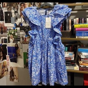 Zara ruffle mini dress